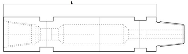 Estrutura DTH DRILL ROD