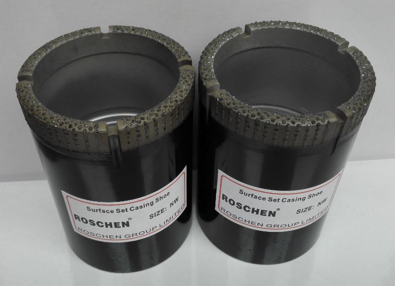 sapata de revestimento de superf&iacute;cie definida